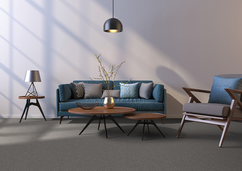 grey carpet in living room